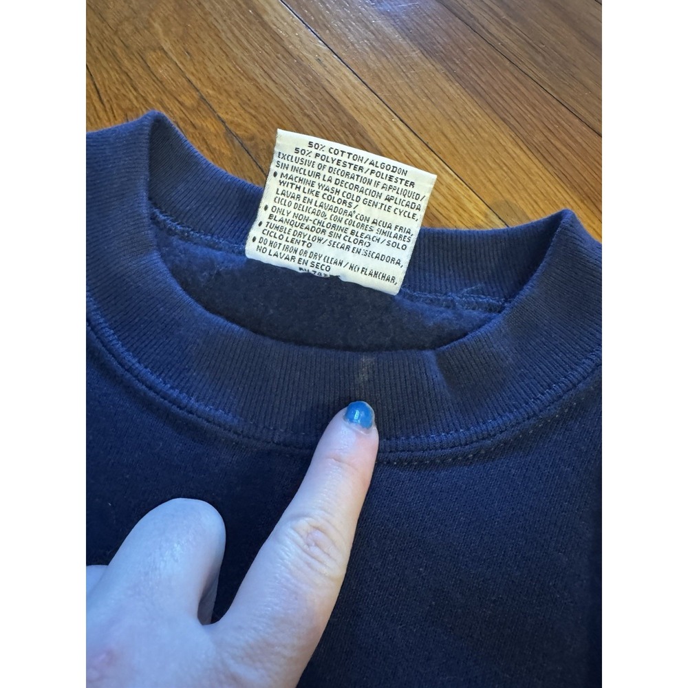 Vintage Women's Buffalo New York Sweatshirt Sz M Spellout Raised Letters - Picture 12 of 14